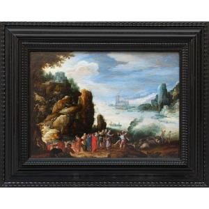 Coastal Landscape With Christ, Circle Of Paul Bril (1554-1626), 17th Century Antwerp School
