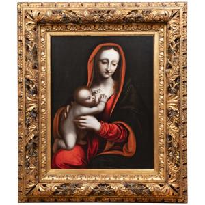 Virgin With Child, Studio Of Giampietrino (1495-1550), 16th Century Milanese School