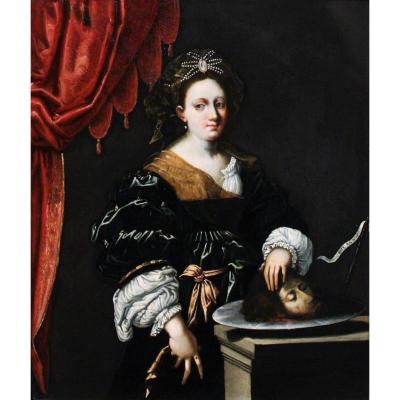 Early 17th C. Verone School Oil On Slate