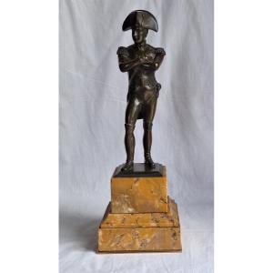 Bronze Statue Of Emperor Napoleon I, Full Length, 19th Century 
