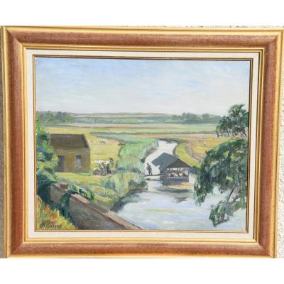 Louis Daniel Bouchet (1866-1924),le Bateau Lavoir