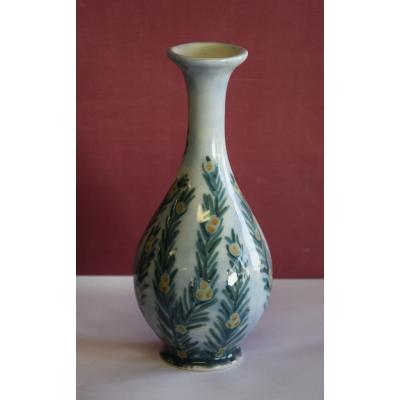 Porcelain Soliflore Vase, Camille Tharaud, Limoges Around 1935