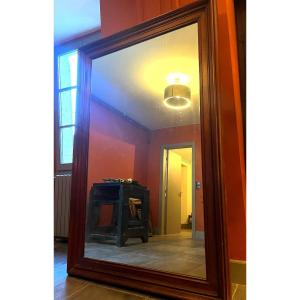 Large Wooden Mirror 