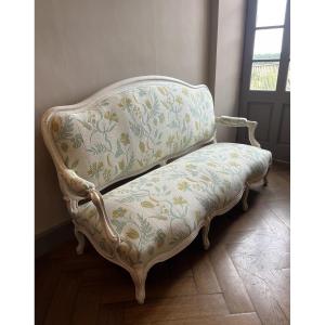 Louis 15 Sofa In Pierre Frey Fabric