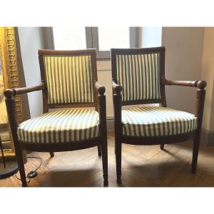 Pair Of Empire Armchairs