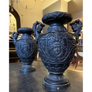 Pair Of Terracotta Vases