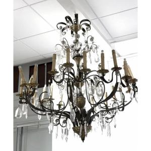 24-light Iron Chandelier