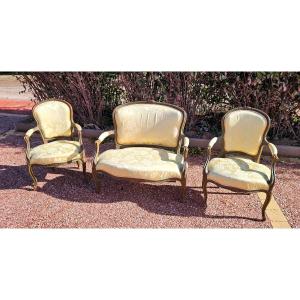 Pretty Little Louis XV Style Living Room Stamped L Bontemps Paris