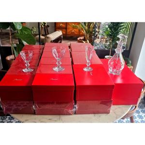 Complete Baccarat Crystal Service Harcourt 1841model 37 Pieces New In Blister