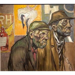 Oil On Panel By Jean Georges Cornelius Around 1930