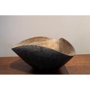 Large Trilobed Cup From The Potters Of Accolay Circa 1950