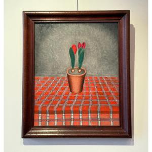 Oil On Canvas By Sei Koyanagui Circa 1925