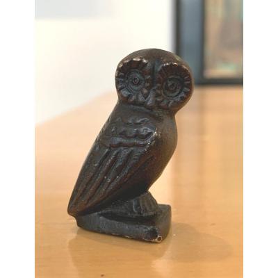 Small Owl In Bronze After The Antique