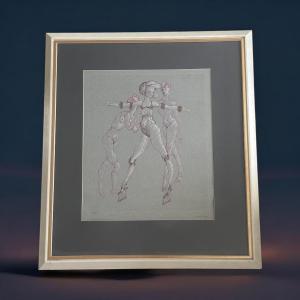 Lithograph By Leonor Fini (1907-1996) Women's Dance