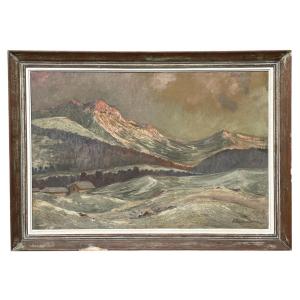 Large Oil On Canvas Signed Bianchi d'Espinosa – 1937