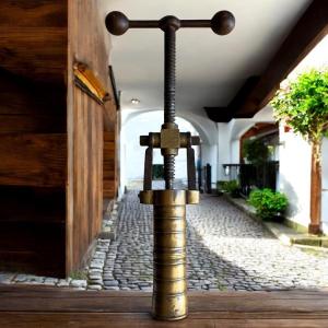 Large Brass And Steel Dough Press – 19th Century