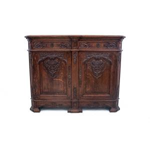 Old Oak Wardrobe, France, Late Nineteenth Century.