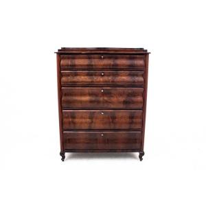 Mahogany Commode, Northern Europe, Circa 1880. After Renovation.