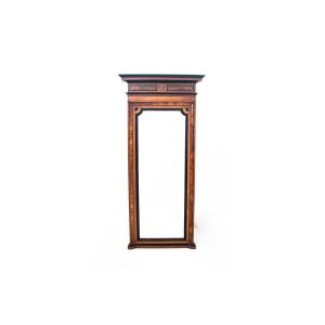 Walnut Mirror, Northern Europe, Circa 1910.