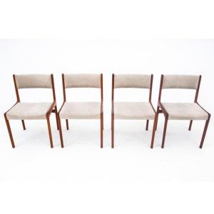Natural Teak Chairs, Danish Design, 1960s After Renovation.