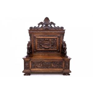 Renaissance Style Chest, France, Circa 1870.