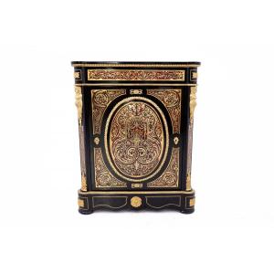 Antique Boulle Commode From The Mid-19th Century, France.