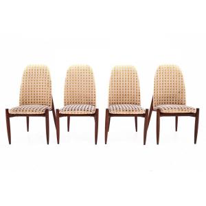 Set Of 4 Chairs, Czechoslovakia, 1950s. After Renovation