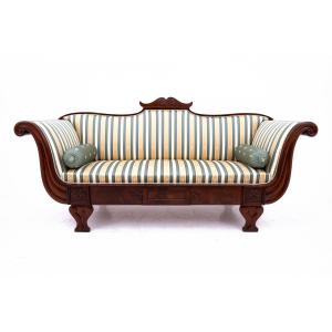 Biedermeier Sofa, Northern Europe, Circa 1860. After Restoration