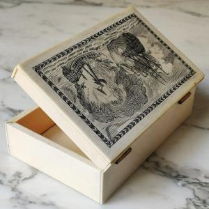 Scrimshaw And Gold Box, 19th Century, United States War Of Independence