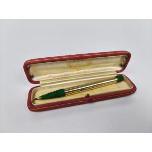 Solid Gold Enameled Pencil Or Mechanical Pencil. In The Style Of Cartier, Early 20th Century. 