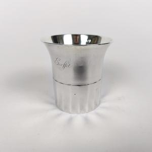 Sixte Simon Rion: Original Large Faceted Silver Timpani. Early 19th Century. 