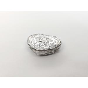 A Solid Silver And Vermeil Snuffbox From The 18th Century. Mid-18th Century, Provincial?