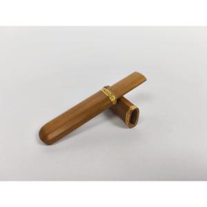 Large Needle Case Or Message Case In Solid Wood And Gold. 19th Century. Bonnechose Family. 