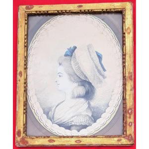 Portrait Of Noblewoman 18th Century, Jean Joseph Bernard (1740-1809) Louis XVI Period