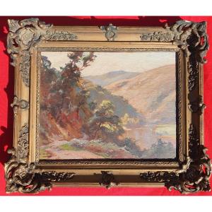 Landscape Of The Basque Country Signed Louis Marius Gueit (1877-1956)