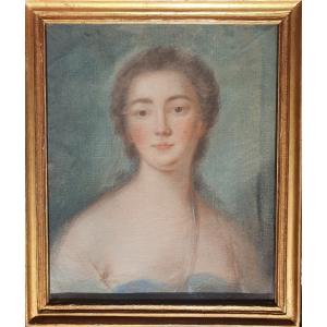 Portrait 18th Pastel Victory Of France (1733-1799) Presumed Of, Daughter Of Louis XV