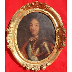 Portrait Of Louis XIV (1638-1715) In Armor Pierre Mignard (workshop Of) – 17th King Of France