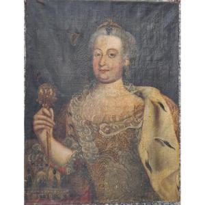 Portrait Of Empress Queen Catherine II Of Russia, Russian Romanov, 18th Century, Noble Nobility