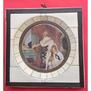 Miniature Portrait Of Louis XVI, King Of France, Noble, Nobility, Versailles, Marie Antoinette, Monarchy