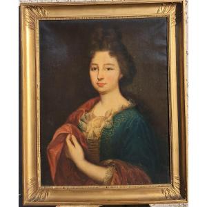 Portrait Of A Young Noblewoman, 17th Century, Louis XIV, Marquise, In The Entourage Of Mignard, Gobert, And Fontanges