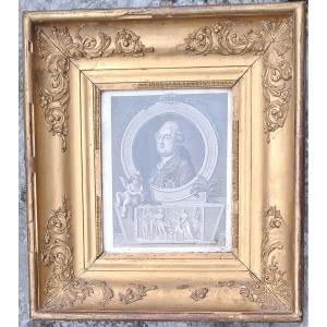 Portrait Engraving Of King Louis XVI Of France, Royalist, Revolution, Versailles, Marie Antoinette