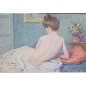 Gustave Lemaitre (1860–1945) Female Nude Post-impressionist Circa 1900 Art Nouveau