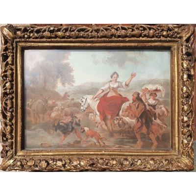 Nicolaes Berchem Watercolor 17th