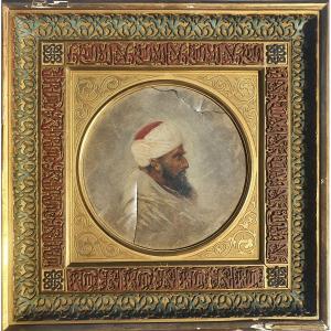 Orientalist Portrait By The Painter Robert Lundberg Tanger 1880 