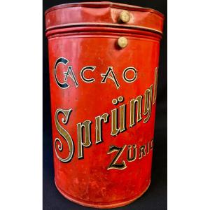 Very Rare Sprungli Cocoa Metal Box