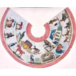 Carle Vernet (in The Style Of) Project Drawing For A Lampshade