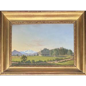 Mont Blanc From Gaillard Gouache - Jakob Egger