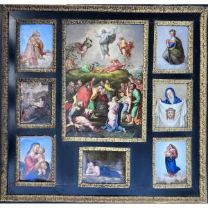 Rectangular Meissen Porcelain Plaques After Raphael