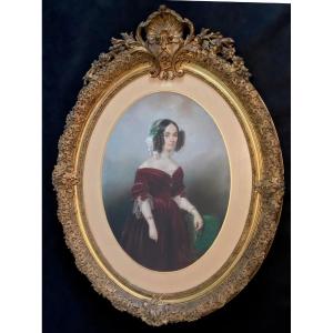 Angélique Mezzara, Portrait Of The Countess Of Salvandy