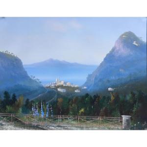 Augusto Corelli Gouache Naples